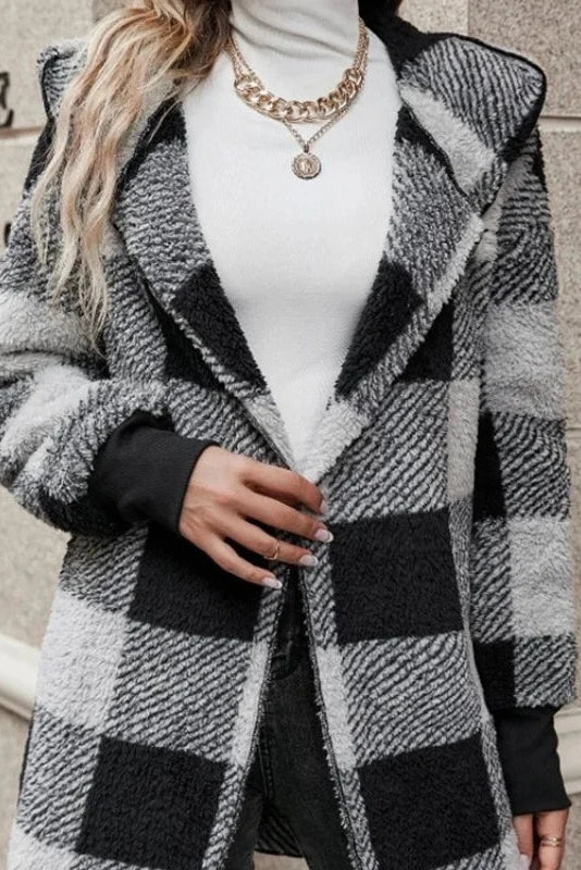 Alberte | Geruite hoodie
