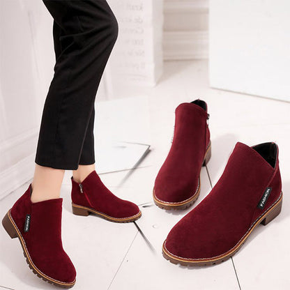 Emilia™ | Klassiske vinterstøvler med lav hæl