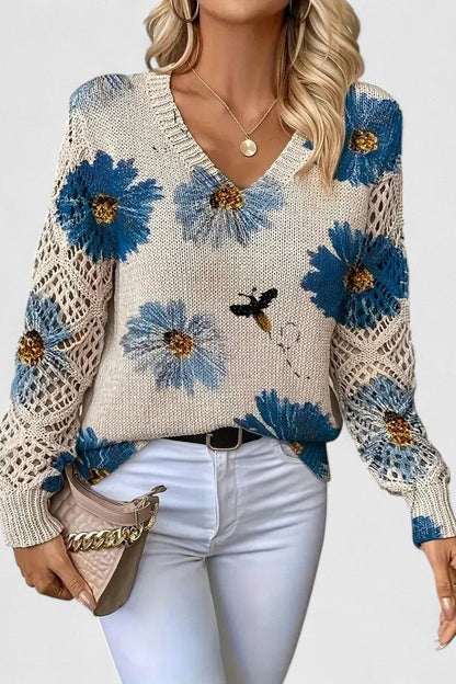 Emilie | Blomstret cardigan